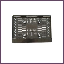 Bezos Çıtalı Kare Plastik Plakalık Motosiklet Plaka Altlığı 25X16CM Bhs