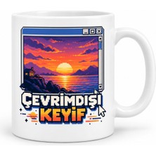 Gees Global Çevrimdışı Keyif Tasarımlı Porselen Kupa - MODEL 672