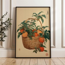 Ninastore Trabzon Hurması Sepeti Geleneksel Japon Tarzı Dijital Poster Indir
