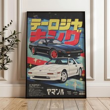 Ninastore Klasik Japon Spor Otomobilleri Y2K Posteri Dijital Poster Indirme
