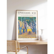 Ninastore Incil Ayeti Posteri Incil Sanatı Paul Signac Sanatı Noktacılık Sanatı Hristiyan Ev Dekorasyonu Çiçek Baskısı Çiçek Dekoru Hediye A1/a2/a3/a4