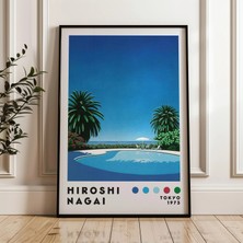 Ninastore Hiroshi Nagai Sanat Baskısı Japon Şehir Pop Vaporwave Tarzı (Dijital Indirme)