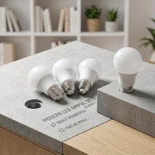Tr 220V 9W E27 6500K Beyaz LED Ampul 4'lü Paket