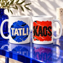 Ulu Pazarlama Tatlı Kaos 2'li Porselen Kupa Seti - Model 694