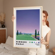Ninastore Hiroshi Nagai Sanat Baskısı Ev Dekorasyonu Minimalist Poster Japon Sanat Posteri Japon Şehri Pop Vaporwave Baskı Modern Sanat Baskısı