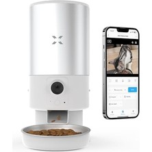 Vionna Xenon Smart Otomatik  Kabı Kameralı / 1080P 5l Wi-Fi Mobil Kontrol Çelik Kase Çift Yönlü Ses Akıllı  Kabı X8605