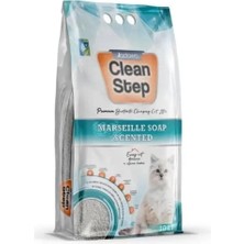 Tr Clean Step Aktif Karbonlu Marsilla Kokulu Ince Taneli Topaklanan Bentonit Kedi Kumu, 5 Lt
