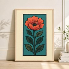 Ninastore Japon Lalesi Sanat Baskısı Vintage Botanik Poster