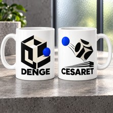 Ulu Pazarlama Denge ve Cesaret 2'li Porselen Kupa Seti - Model 699