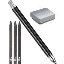 Şanal Dereceli Portmin Kalemi, 2b, 4b, 6b Yedek Uçlu, 5.6mm