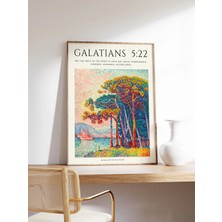 Ninastore Incil Ayeti Posteri Incil Sanatı Paul Signac Sanatı Noktacılık Sanatı Hristiyan Ev Dekorasyonu Çiçek Baskısı Çiçek Dekoru Hediye A1/a2/a3/a4