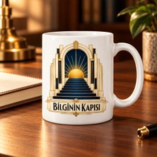 Ulu Pazarlama Bilginin Kapısı Tasarımlı Porselen Kupa - Model 683