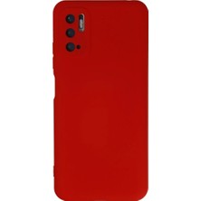 TeknoKapsül Xiaomi Redmi Note 10 5g Kılıf Nano Içi Kadife Silikon - Kırmızı