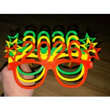 TeknoKapsül 2026 Happy New Year Parti Gözlüğü Yılbaşı Eğlence Gözlüğü (2027 Yapılabilir)
