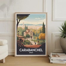 Ninastore Vintage Carabanchel Ispanya Seyahat Posteri – Klasik Avrupa Duvar Sanatı Baskısı