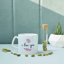 Vionna Hediyesepeti I Love You Baskılı Kahve Bardağı Kupa Bardak