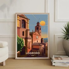 Ninastore Logrono Ispanya Vintage Seyahat Posteri: Ispanyol Ev Dekorasyonu