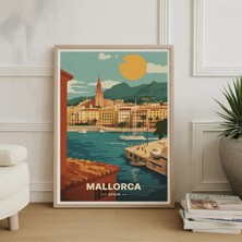 Ninastore Mallorca Ispanya Seyahat Posteri Akdeniz Duvar Sanatı Sahil Dekoru Baskısı