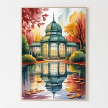 Ninastore Madrid Palacio De Cristal Suluboya Resim - Ispanya Seyahat Sanatı