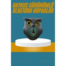 Mrt Teknik Baykuş Görünümlü Işıklı Bluetooth Speaker Bluetooth Hoparlör