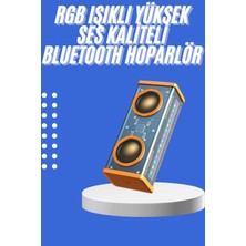 Mrt Teknik Şeffaf Mecha Taşınabilir Bluetooth Hoparlör Kablosuz Yüksek Ses Kaliteli