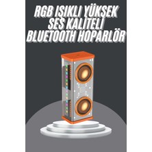 Mrt Teknik Bluetooth Hoparlör Şeffaf Mecha Rgb Işıklı Çift Hoparlör 5.0 Bluetooth