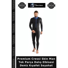 Terrien Premium Cressi Skin Man Tek Parça Dalış Elbisesi Deniz Kıyafet Seyahat