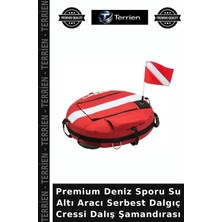 Terrien Premium Deniz Sporu Su Altı Aracı Serbest Dalgıç Cressi Dalış Şamandırası