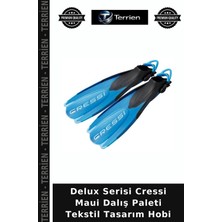 Terrien Delux Serisi Cressi Maui Dalış Paleti Tekstil Tasarım Hobi