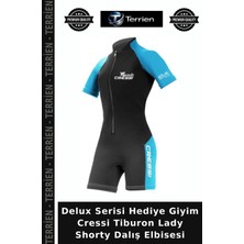 Terrien Delux Serisi Hediye Giyim Cressi Tiburon Lady Shorty Dalış Elbisesi