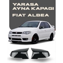 OtoÇizgi Fiat Albea 2010-2013 Uyumlu Batman Yarasa Ayna Kapağı Piano Black