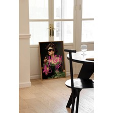 Ninastore Ah, Sanki Küstahça Bir Alıntı, Değiştirilmiş Sanat, Vintage Ev Dekorasyonu, Duvar Sanatı, Trend Bar Arabası Sanat Baskısı, Yeşil Duvar Sanatı, Maksimalist Dekor, Şampanya Posteri