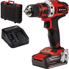 Einhell Akülü Vidalama TE-CD 18/40-1 Li (1x2,5 Ah) 4513948 | PXC | 18 V | 40 Nm | 2 vitesli şanzıman | 21 tork ayarı | led aydınlatma | 2,5 Ah akü ve şarj cihazı | Kılıf