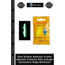 Terrien Özel Üretim Albastar Firefly Aparatlı Fosforlu Olta Çubuğu Şamandıra Doğa Balıkçılık