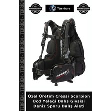 Terrien Özel Üretim Cressi Scorpion Bcd Yeleği Dalıs Giysisi Deniz Sporu Dalış Aleti
