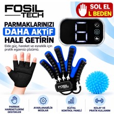 Fosil Avm Rehabilitasyon Robot Eldiveni – Otomatik El ve Parmak Egzersiz Cihazı Sol El L Beden