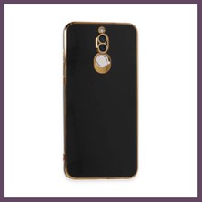 Bezos Huawei Mate 10 Lite Uyumlu Kılıf Volet Silikon - Siyah Bhs