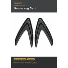 Trobus Smart Roadstar 2003-2006 Uyumlu Bumerang Çamurluk Venti Parlak Siyah Sağ Sol Takım