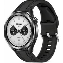 Sneezy Xiaomi Watch S4 46MM Uyumlu Tpuflex Çift Şerit Örgü Desenli Silikon Kordon