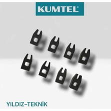 Kumtel Ocak Izgara Contası 8 Adet Siyah