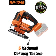 Ridepro RP-1043 6 Kademeli Şarjlı Dekupaj Testere Solo Makine