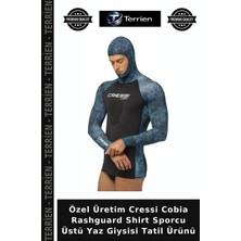 Terrien Özel Üretim Cressi Cobia Rashguard Shirt Sporcu Üstü Yaz Giysisi Tatil Ürünü