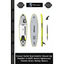 Terrien Cressi Solid Şişirilebilir Stand Up Paddle (I-Sup) Deniz Eğlencesi Yüzme Aracı Kamp Sporu