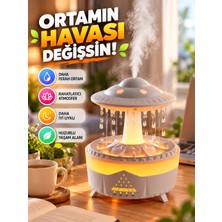 Matechno 350 ml Hava Nemlendirici Buhar Makinesi Aroma Difüzörü Ufo Yağmur Efekt Kumandalı Nemlendirici