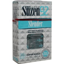 Süzen 92 Slender Filtre Ağızlık Şeffaf Malzeme ile 30 Adet Süper Güçlü Model