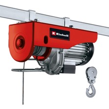Einhell Elektrikli Vinç TC-EH 500 2255140 | 800 W | acil durdurma anahtarı | otomatik fren | limit anahtarı | 12 m çelik halat dahil | yük kancalı makara bloğu