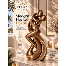 Niks Home Dekoratif Dans Eden Çift Biblo Heykel Figür Ev Dekorasyonu Objeleri