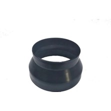 Ferrokim Aspiratör Davlumbaz Çıkışı Redüksiyon Adaptörü 12 cm - 15 cm Çevirici Siyah