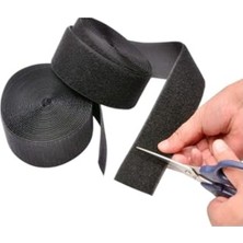 Odea 1 Metre Şerit Cırt Bant - Siyah, 5 cm Genişlik