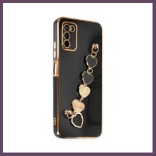 Bezos Samsung Galaxy A03S Uyumlu Kılıf Esila Silikon - Siyah Bhs